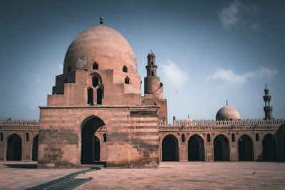 Ibn Tulun Mosque Courtyard and Dome, Cairo