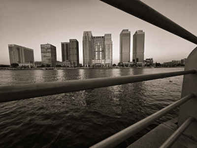 Cairo Skyline from Nile Boat, Zamalek