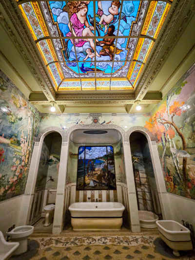Royal Jewelry Museum Ornate Bathroom Stained Glass Alexandria