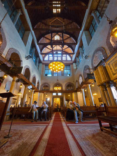 Saint Barbara Church Interior, Coptic Cairo