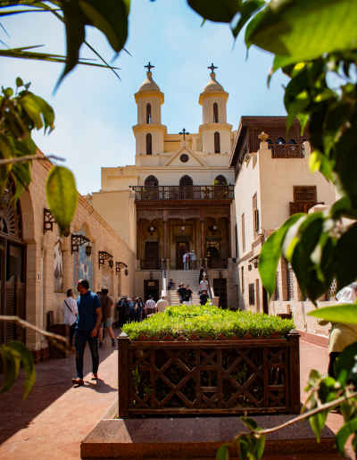 Hanging Church Courtyard, Mar Girgis Old Cairo