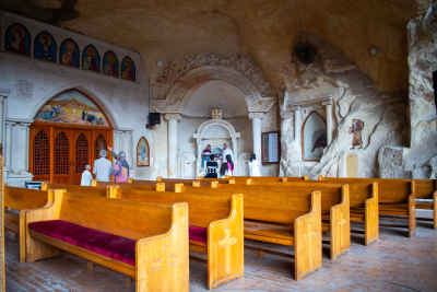 Saint Samaan Cave Church Interior, Mokattam Cairo