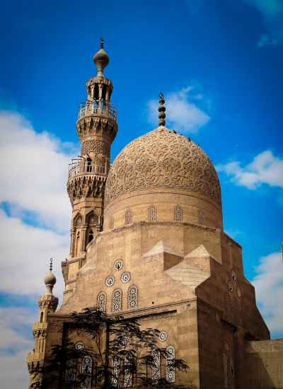 Mosque of Khayrbak Dome and Minaret, Al-Darb Al-Ahmar Cairo