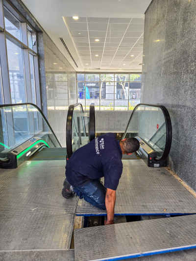 Escalator Technician Repair Work, Al Alamein Square