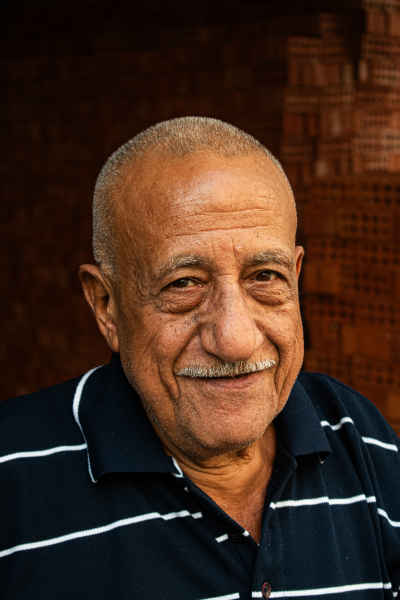 Elderly Egyptian Man Portrait, Darb Al-Ahmar Cairo