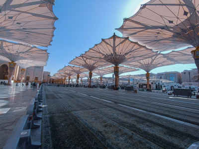 Al-Masjid An-Nabawi Courtyard Umbrellas, Medina