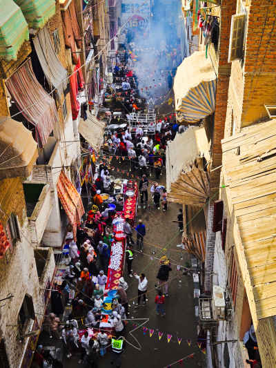 Ramadan Street Breakfast Preparation, Matariya Cairo