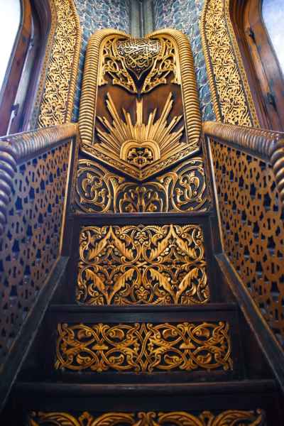 Ornate Wooden Minbar, Mohamed Ali Palace Mosque Manial