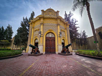 Abdin Palace Historic Gate with Cannons Cairo