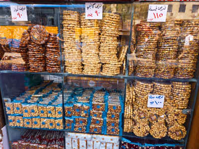 Halawet El Nabi Sweets Display, Al-Abbaseya Cairo