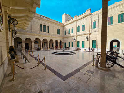 Abdin Palace Museum Courtyard Cairo Egypt