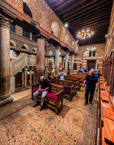 Saints Sergius and Bacchus Church Interior, Coptic Cairo