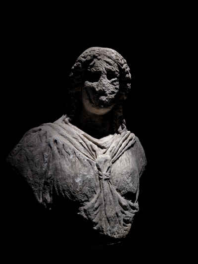 Ancient Greco-Roman Bust Sculpture, Alexandria Museum