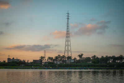 Nile Riverbank at Sunset, Rashid Egypt