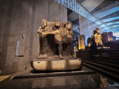 Ancient Egyptian Statues, Grand Egyptian Museum Cairo