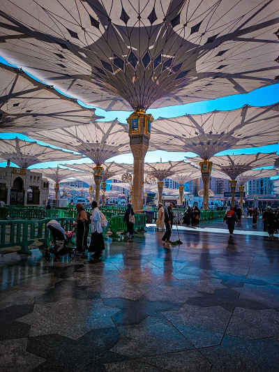 Al-Masjid Al-Nabawi Umbrella Courtyard, Medina