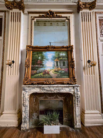 Fahmi Palace Marble Fireplace Interior, Cairo