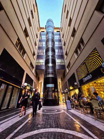 Cinema Radio Building Renovated Interior Courtyard, Downtown Cairo