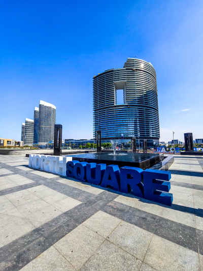 North Square Sign, Al-Alameen City, Egypt