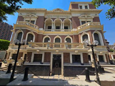 Aisha Fahmy Palace Historic Facade Cairo Egypt
