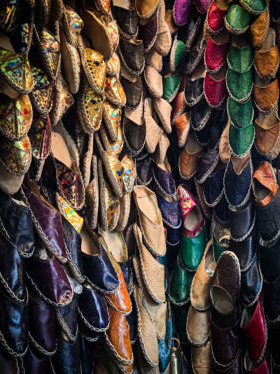 Traditional Leather Slippers Shop, Al-Muizz Street Cairo