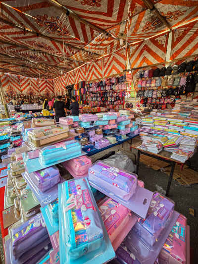 School Supplies Tent Market, Al-Abbassiya Cairo
