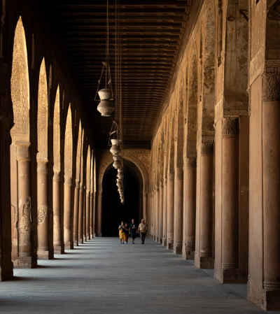 Ibn Tulun Mosque Arcade Colonnade, Cairo