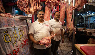 The Heart of the Traditional Market: Local Butchers Presenting Fresh Meat