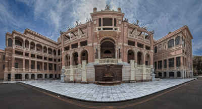 Qubba Palace Exterior Panoramic View Cairo Egypt