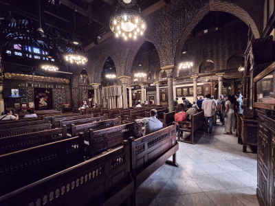 Hanging Church Interior, Mar Girgis Cairo