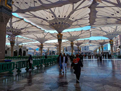Al-Masjid Al-Nabawi Umbrella Canopies, Medina