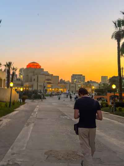 Cairo Opera House Pathway at Sunset, Gezira