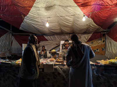 Moulid Al-Nabi Street Market Stall, Qena Egypt