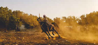 Horseman Riding at Full Gallop, Qena Upper Egypt