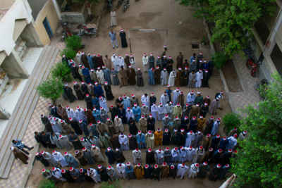 Al-Azhar School Students Assembly, Qena Egypt