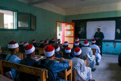 Al-Azhar School Classroom Lesson, Qena Egypt