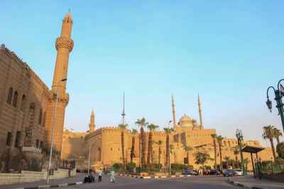A daytime view of the Citadel of Saladin in Cairo