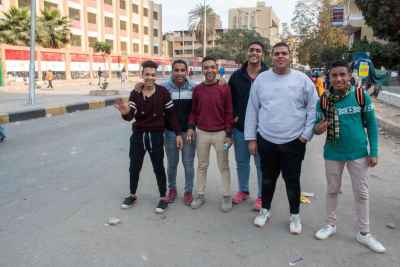 Egyptian Teenage Boys Posing on Sudan Street Cairo