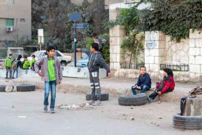 Children Playing on Sudan Street Cairo