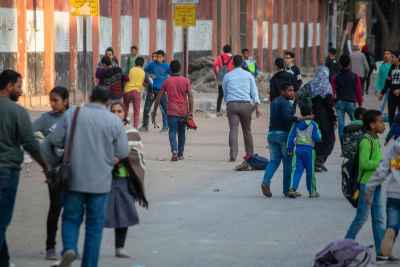 Children and Residents on Sudan Street, Cairo