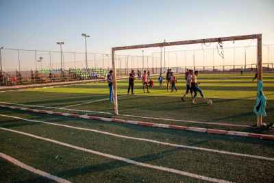 Children Playing Football, Al-Asmarat District, Cairo