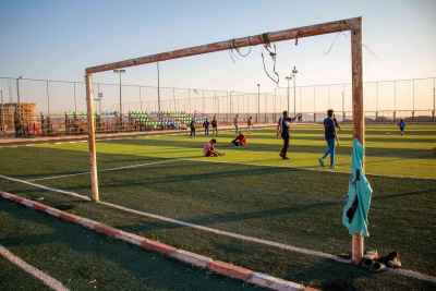 Football Field at Sunset, Al-Asmarat District Cairo