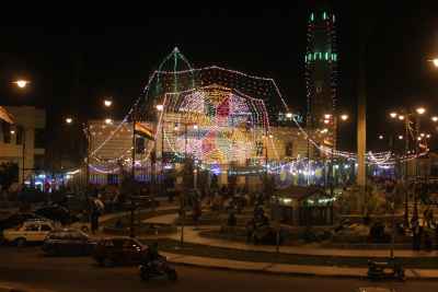 Al Sayyida Nafisa Mawlid Cairo Nights Festive City Scene