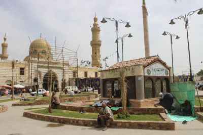 Al Sayyida Nafisa Mawlid Cairo Shrine and Mosque Courtyard Scene