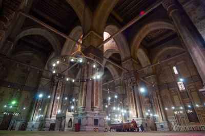 An interior view of the Mosque of Al-Rifai