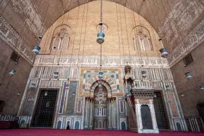 An interior view of the Sultan Hassan Mosque 2