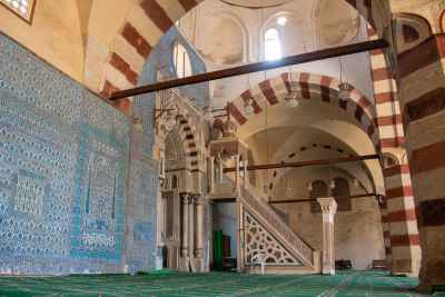 Blue-Tiled Wall of the Blue Mosque (Amir Aqsunqur Mosque) in Cairo 1