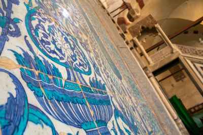 Blue-Tiled Wall of the Blue Mosque (Amir Aqsunqur Mosque) in Cairo 4