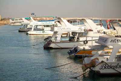 Boats Docked Along the Waterfront