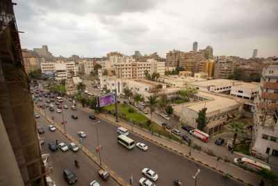 Busy Street in Cairo City